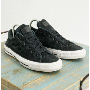 Converse Womens Chuck Taylor Madison Ox Sneakers Size 8.5 Black Suede 557978C